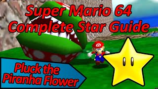 Pluck the Piranha Flower  Super Mario 64 Complete Star Guide [upl. by Celine]