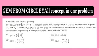 JEE advanced 2025 circle all in one problem jee relevant series [upl. by Neyr]