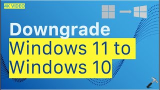 Downgrade Windows 11 to Windows 10 [upl. by Quinlan]