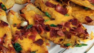 Potato Skins Recipe  Laura Vitale  Laura in the Kitchen Episode 280 [upl. by Brighton]