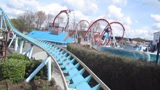 Shockwave Front Row onride HD POV Drayton Manor [upl. by Ellirpa781]