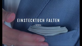 Einstecktuch falten  Rechteckfaltung Tutorial [upl. by Weil554]