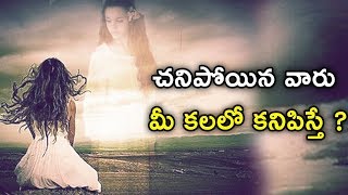 చనిపోయిన వారు మీ కలలో కనిపిస్తే   what will happen if the dead come to our dreams [upl. by Noteek215]