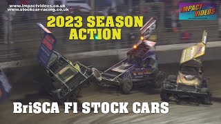 BriSCA F1 STOCK CAR RACING 2023 SEASON COMPILATION IMPACT VIDEOS [upl. by Elehcir]