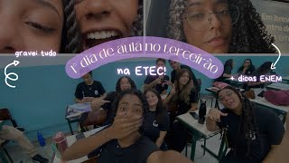 PRIMEIRO dia de AULA no terceirão na ETEC  vlog tudo dando errado  dicas da plataforma Ferreto 📗 [upl. by Nivlac668]