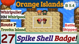 Pokemon Orange Islands Part 27 Spike Shell Badge From Rudy On Trovita Island  GBA Rom Hack [upl. by Anibas809]