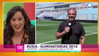 Elminatorias Rusia 2018 Palpitando Argentina  Colombia en Pura Vida Cada Día [upl. by Ocnarfnaig]