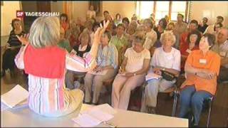 Musikdorf Ernen  Schreibseminar mit Donna Leon SF Tagesschau vom 1972011 [upl. by Alyosha]