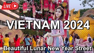 LUNAR NEW YEAR 2024 VIETNAM 🇻🇳Wonderful Lunar New Year Street Ho Chi Minh City 2024 [upl. by Bengt]