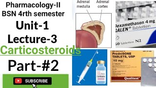 Corticosteroids  PharmacologyII  BSN  4rth semester Unit1 Lecture 3 Part 2 [upl. by O'Neill]