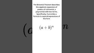 Binomial Theorem maths binomialtheorem shortsviral [upl. by Akiret]