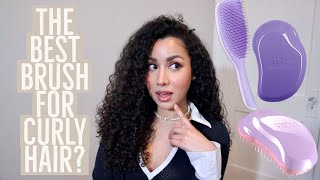 The BEST Brush for Curly Hair Tangle Teezer Review [upl. by Losiram832]