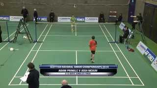 U13 Boys Singles Final  Scottish National Junior Championships 2014 [upl. by Milissent]