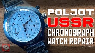 Poljot Russian Soviet Chronograph Watch  Full Service amp Movement Restoration [upl. by Aihsekin]