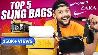 Best Budget Sling BagsWaist Bag for Men on Amazon Zara Nike Mokobara  ONE CHANCE [upl. by Yanrahc]