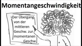 Momentangeschwindigkeit als Grenzübergang aus der mittleren Geschwindigkeit Einführung  Physik [upl. by Socin50]