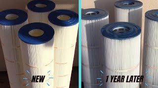 Pleatco Swimming Pool Cartridge Filter Review 1 Year Update and Review Model PJAN145 [upl. by Derman246]