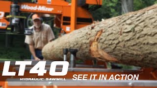 LT40 Hydraulic Portable Sawmill in Action  WoodMizer [upl. by Januisz]