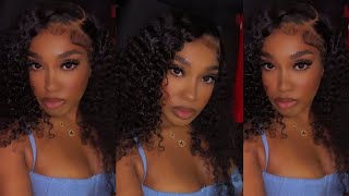 BEST CURLY WIG INSTALL EVER FTWoWear AliExpress [upl. by Ahtekal350]