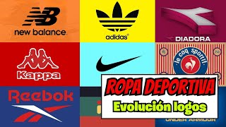 Marcas de ROPA DEPORTIVA  Evolución de sus logos NIKE ADIDAS PUMA NEW BALANCE [upl. by Yager]