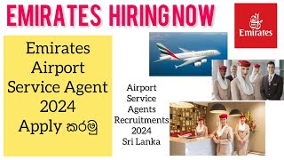 Airport Service Agents Recruitments 2024Sri Lanka emirates jobs aviation aviationlovers viral✈️ [upl. by Grant805]