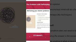 The problem with hypnosis reframing conversationalhypnosistraining hypnosis LearnHypnosis short [upl. by Claudina]