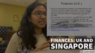 Finances UK and Singapore International Applications Scholarships [upl. by Ahsilad]