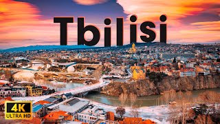 Tbilisi Georgia in 4k UHD Drone Video [upl. by Hilary]