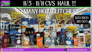 👏115 CVS HAUL HOT GLITCHES amp PAPER PROD STOCK UP 20100 amp 1070 115 CVS Couponing [upl. by Idnas391]