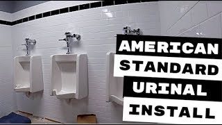 AMERICAN STANDARD URINAL INSTALLATION [upl. by Enidlarej]