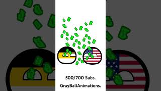 Alaska Disasta countryballs subscribe geography history usa uk russia canada animation pb [upl. by Accalia]