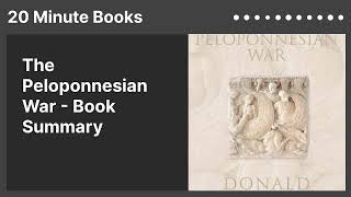 The Peloponnesian War  Book Summary [upl. by Huttan237]