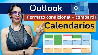 Cómo personalizar tu calendario de Outlook 📅  formato condicional  compartir calendario outlook [upl. by Hanson]