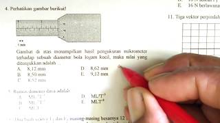 Tutorial Pengukuran Membaca hasil pengukuran pada Mikrometer Sekrup Fisika SMA [upl. by Nomzaj]