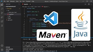 Create Your First Java Project using Maven and Visual Studio Code 2021  Add JAR to Maven Project [upl. by Noyek136]