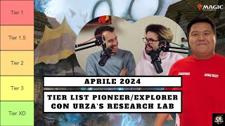 STAGIONE COMPETITIVA  TIER LIST PIONEEREXPLORER ft UrzasResearchLab APRILE 2024 METAGAME MTG ITA [upl. by Aleahc]