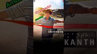 SRIKANTH TRAILER REVIEW😍 RAJKUMMAR RAO shorts bollywood [upl. by Lymann882]