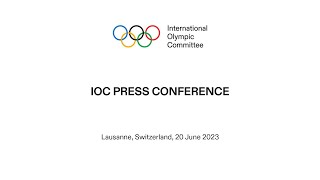 IOC Press Conference in French  20062023 [upl. by Niels]