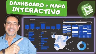 📊 DASHBOARD INTERACTIVO en EXCEL con MAPA INTERACTIVO✅ [upl. by Ehling]