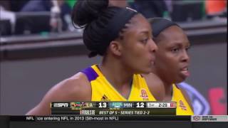 WNBA Final Game 5 Los Angeles Sparks Minnesota Lynx 20 10 16 [upl. by Kobylak]