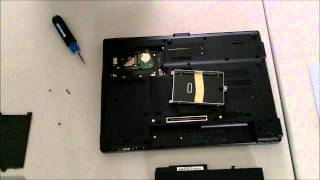 HP Compaq Notebook 6730b Hard drive Install Replace [upl. by Anceline]