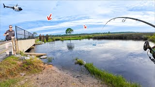 Fishing The Spillway When ALL The Cops Showed Up Looking For The Bank Robber [upl. by Ashleigh]