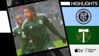 New York City FC vs Portland Timbers  97TH MINUTE Stunner  Full Match Highlights [upl. by Ranite]