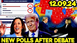 Trump VS Harris New Map Based POLLS After Presidential Debate  Odds After First HarrisTrump Debate [upl. by Camus59]