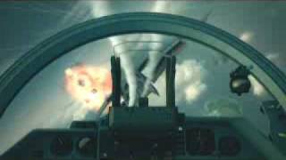 Ace Combat 6 Mission09 Su47 GUN [upl. by Adnovahs]