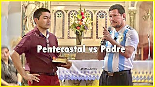 Padre Luis Toro defiende la VIRGEN MARIA frente a Pentecostal 🇦🇷 en Argentina [upl. by Karlyn114]