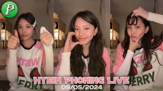 NewJeans Phoning Live 20240509 Hyein Live Phoning [upl. by Eceinhoj]