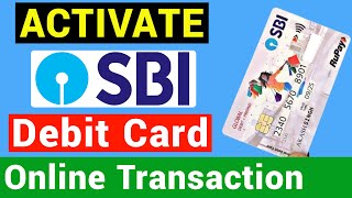 How to Activate SBI Debit Card For Online Transaction at Ecommerce Website  sbi debit card activate [upl. by Cates]