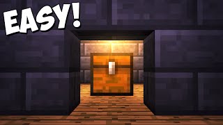 FULLY HIDDEN USABLE CHEST  Minecraft Tutorial [upl. by Valentia133]