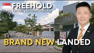 Singapore Landed Property Home Tour  Freehold Semi Detached In Capitol Park District 11 [upl. by Ilrak]